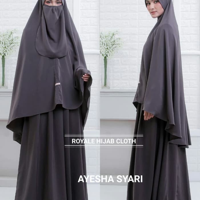 Gamis Ayesha Set Syar'i Ori Royale Longdress Maxi