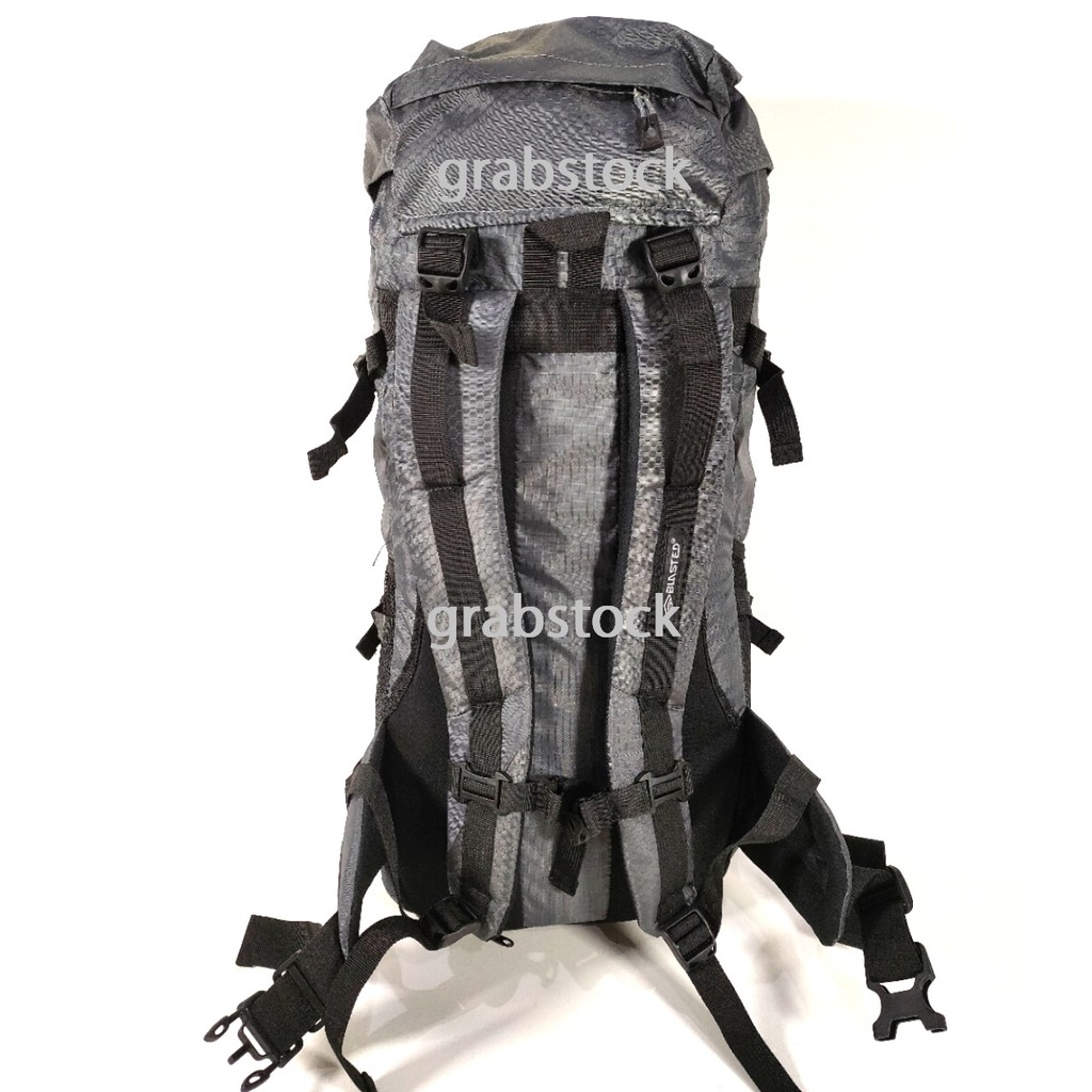 Blasted Carrier Tas Camping Plus Raincover Ada Penyangga Besi 60L Tas Hiking