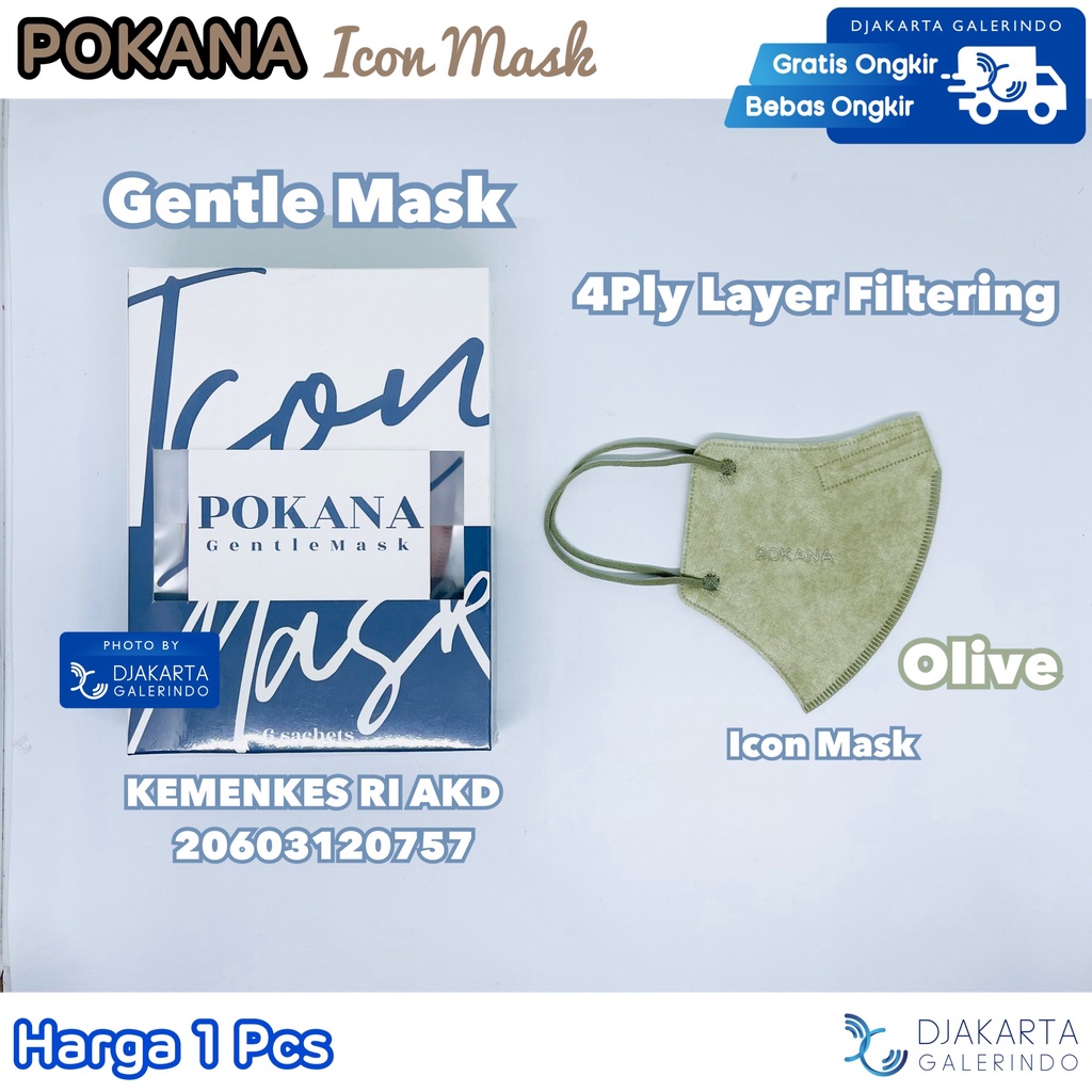 Masker POKANA ICON Gentle Mask 4ply Medical Mask