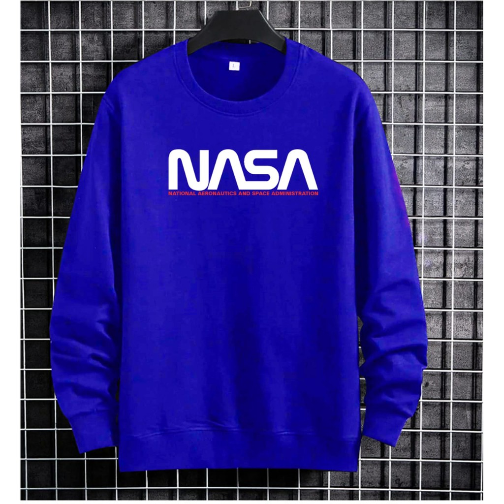 BISA COD / ALIPIO FASHION - BAJU SWEATER NASA / fashion pria / sweater pria / terbaru / keren