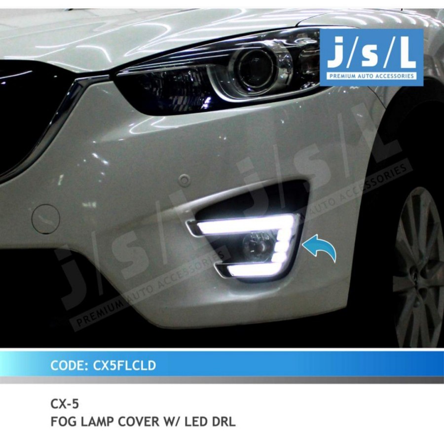 JSL DRL LED Mazda CX5 Fog Lamp Cover DRL