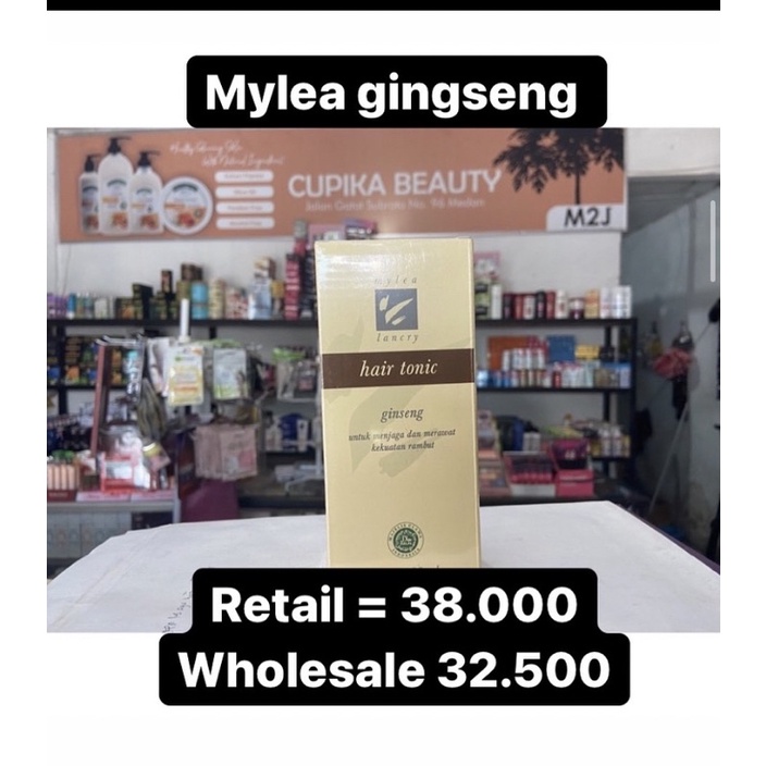 &lt;pa.x&gt; kemasan baru ..  mylea lancry hair tonic gingseng -- my lea lancry hair tonic gingseng 200 ml