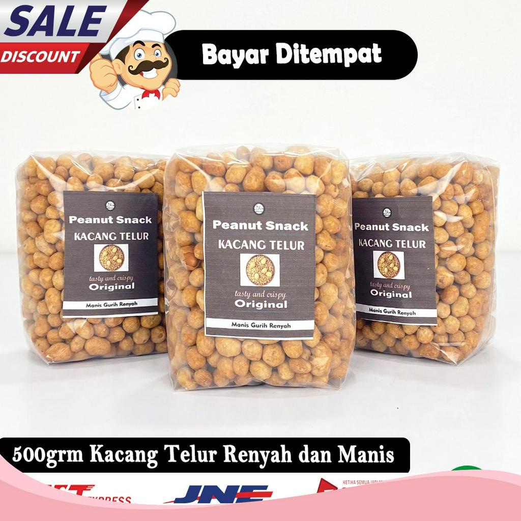 

STOK SEDIKIT 5grm Kacang Telur Renyah Manis Dan Gurih