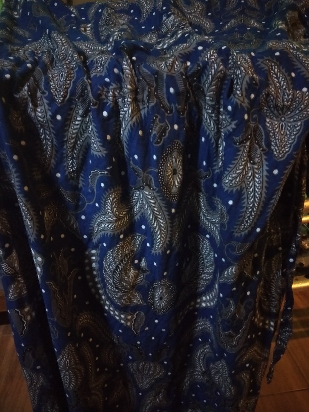 Gamis Batik Sriwedari Maxi Jumbo Bumil Busui Katun Sogan Allsize Ld 110 Ld 120