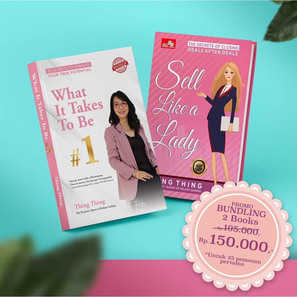 Sell Like A Lady + What It Takes To Be Number #1 - Buku Ori By Thing- Thing ERA Property