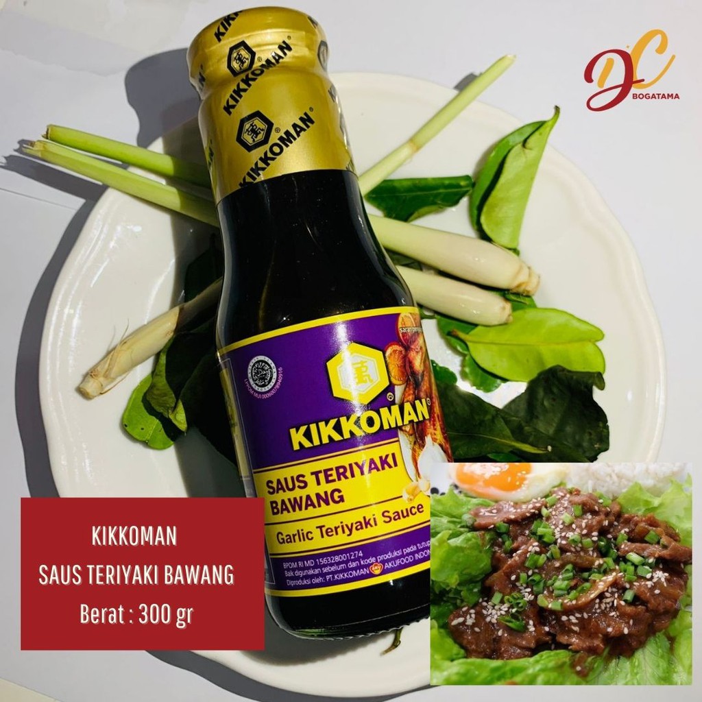 

Kikkoman Saus Teriyaki Bawang halal Garlic Teriyaki Sauce