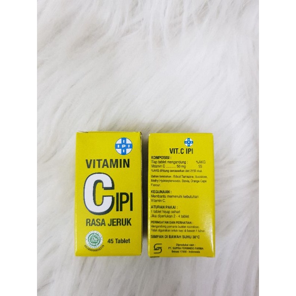 Vitamin C Ipi 50mg Isi 45 tab dan 90 tab