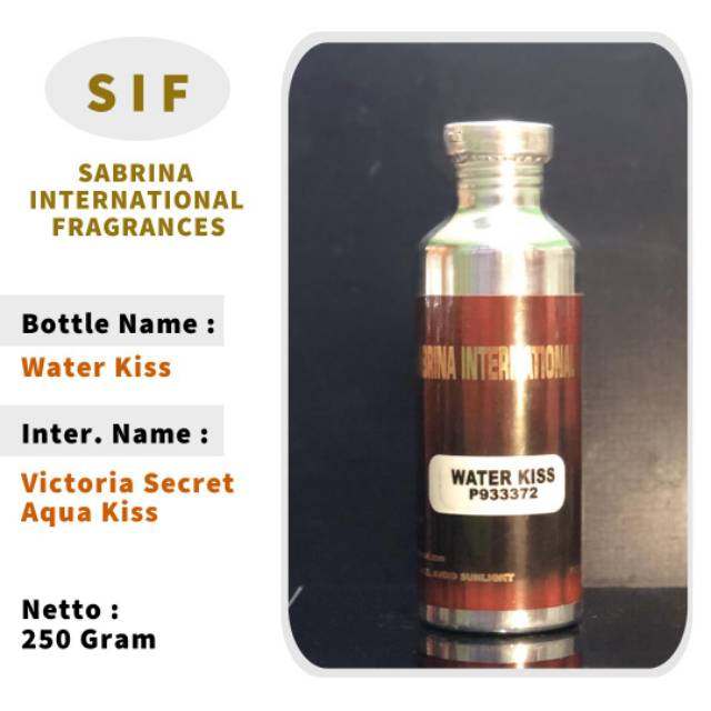 grosir bibit parfum murni segel 250 ml inspired aroma water kiss