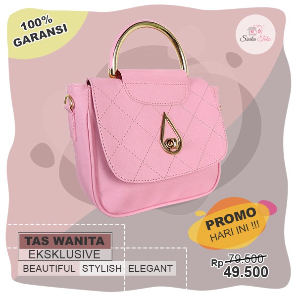 Tas Wanita Perempuan Abg Cewek Remaja Kece Slempang Cantik Kekinian Keren Kode Airin 20x17cm