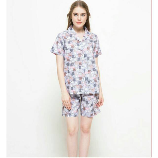 Setelan piyama NEVADA celana pendek