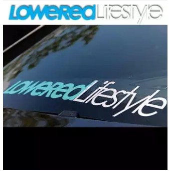 Cutting Sticker Tulisan Lowered Lifestyle Untuk Kaca Mobil Shopee Indonesia