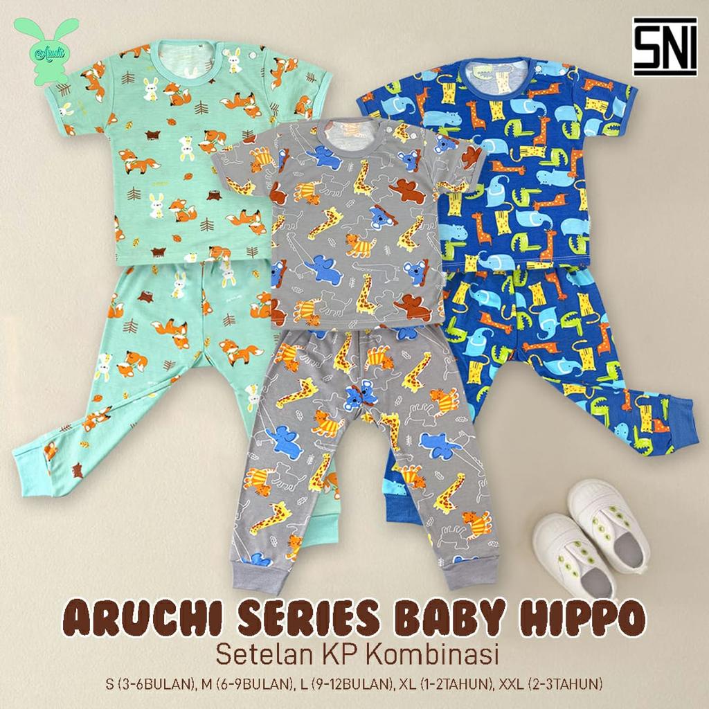 PROMO 3 PSG BUNDLE ARUCHI CHEETAH / HANAMI / BALOON / AECHA / CLOUD / HUNTER SERIES setelan PIYAMA PENDEK CELANA PANJANG anak SAFARI / SEALIFE S M L XL XXL baju bayi baju anak BAJU TIDUR ANAK