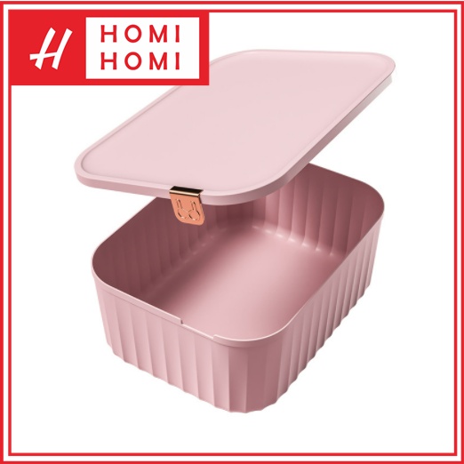 HomiHomi Kotak Penyimpanan Pakaian Serbaguna dengan Tutup Tempat Organizer Storage Box - USB005A