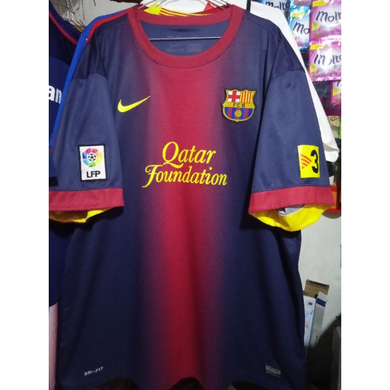 Jersey original Barcelona second bekas