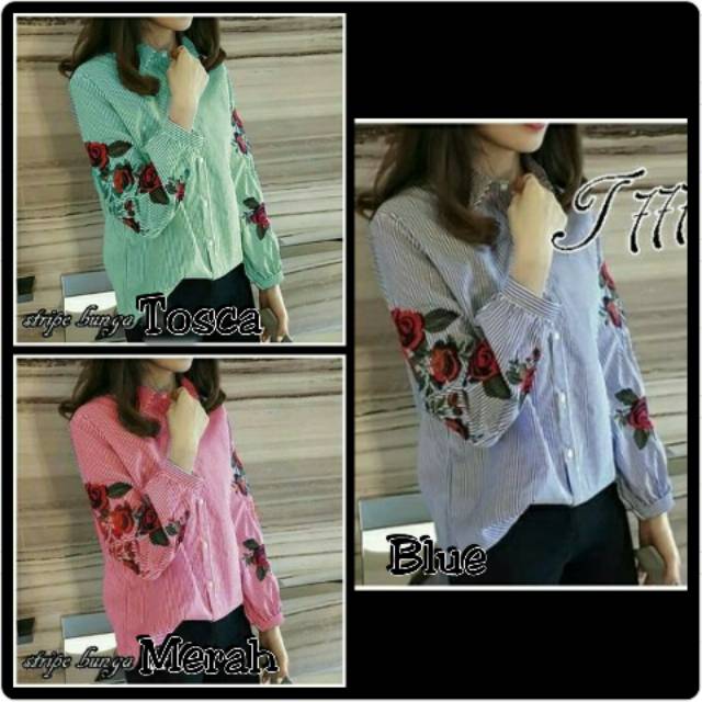 Kemeja hem wanita salur flow