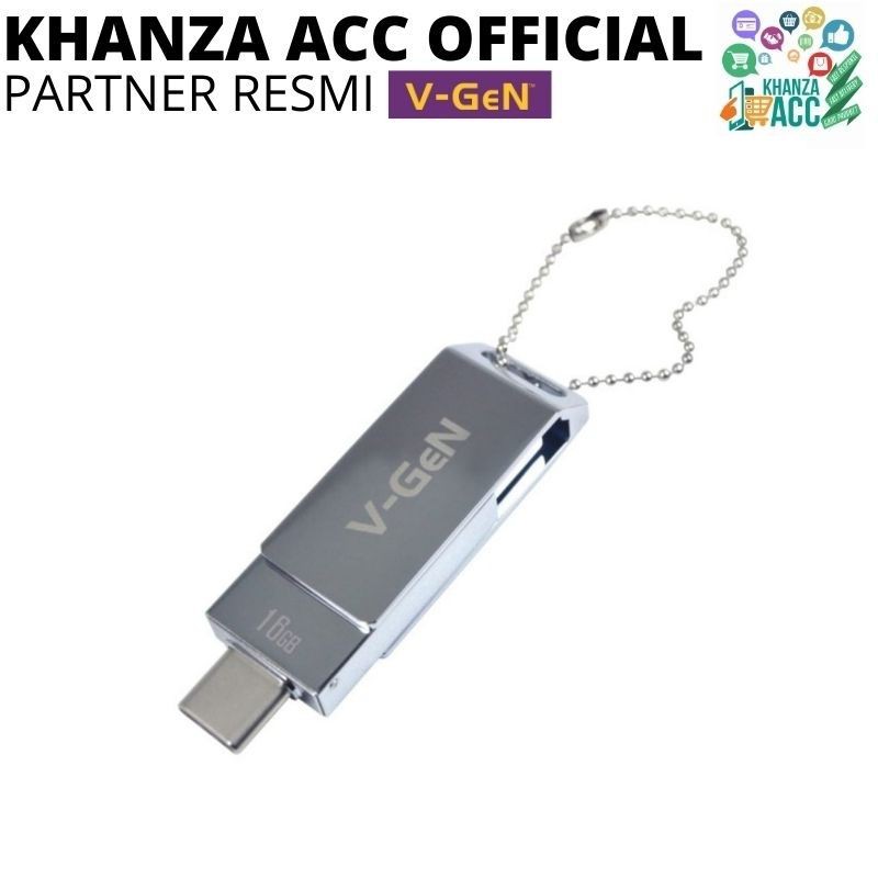 KHANZAACC VGEN Dual USB OTG 16GB Flashdrive 3.0 Type C