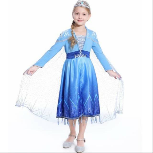 Kostum Anak Frozen 2 Murah Baju Cosplay Elsa Frozen II Hadiah Anak