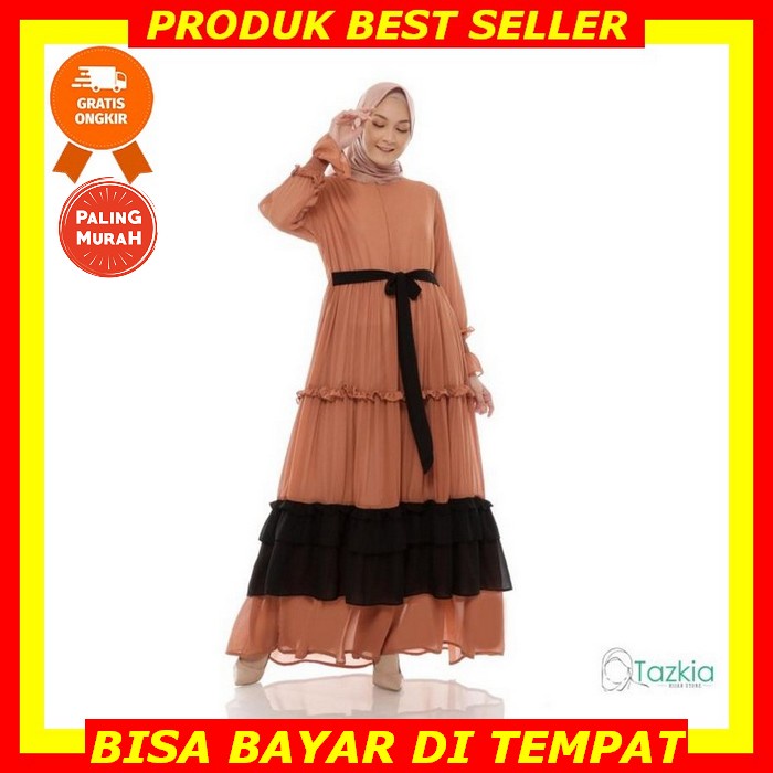 Maena Maxi Dress Mybamus Gamis Remaja Kekinian Busana Muslim Baju Dress Gamis Syari Wanita Lebaran T