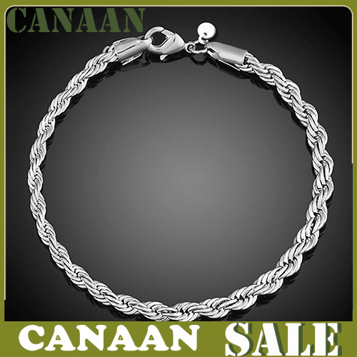 canaan Women's 925 Sterling Silver Twist Bangle Cuff Charm Bracelet Clasp Party Jewelry