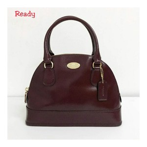 TAS COACH ORIGINAL - COACH MINI CORA DOME OXBLOOD