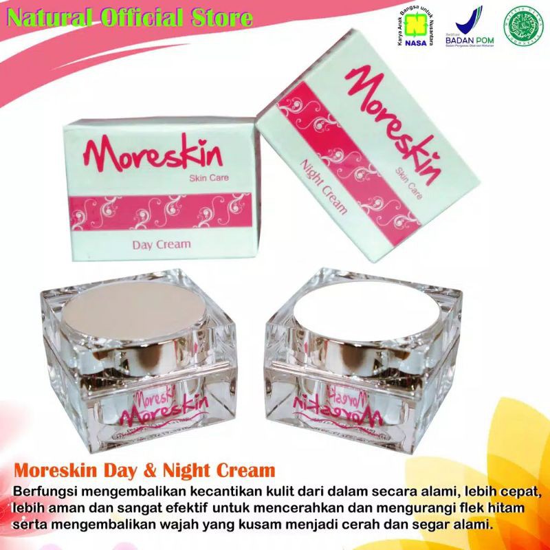 MORESKIN DAY CREAM & NIGHT CREAM