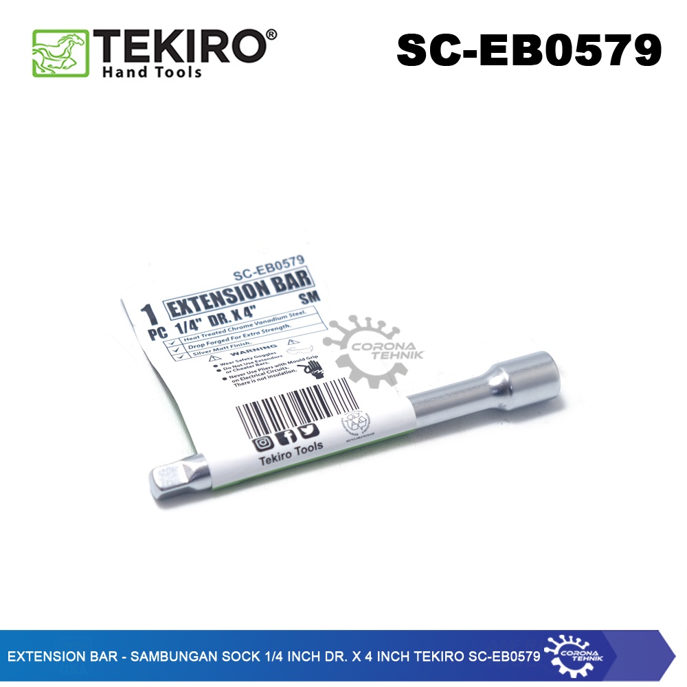 Tekiro SC-EB0579 - Extension Bar - Sambungan Sock 1/4 Inch DR. x 4 Inch