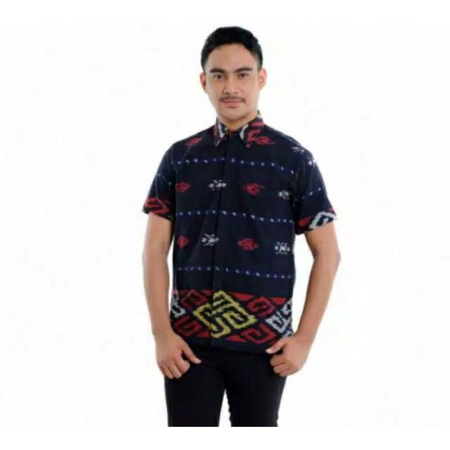 Kemeja tenun motif toraja N1