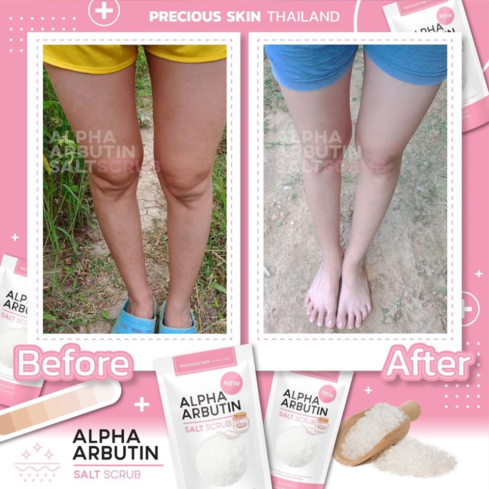 [BPOM] Precious Skin - Alpha Arbutin 3Plus Whitening Body Shower Salt Scrub / Garam Mandi 300GR