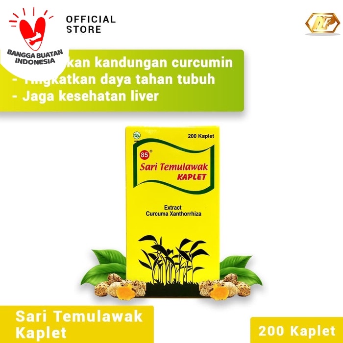 

epooe0e Deli 85 - Sari Temulawak Kaplet 200'S Untuk Kesehatan Liver Gr040H