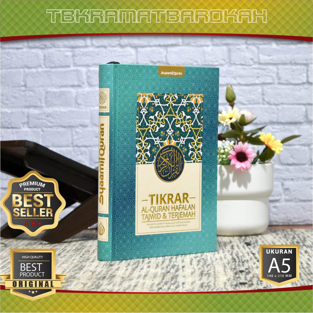 [TERLARIS] Al Quran Hafalan Tikrar Ornament A5 – Al Quran Tajwid Dan Terjemah – Quran Hafalan Mudah