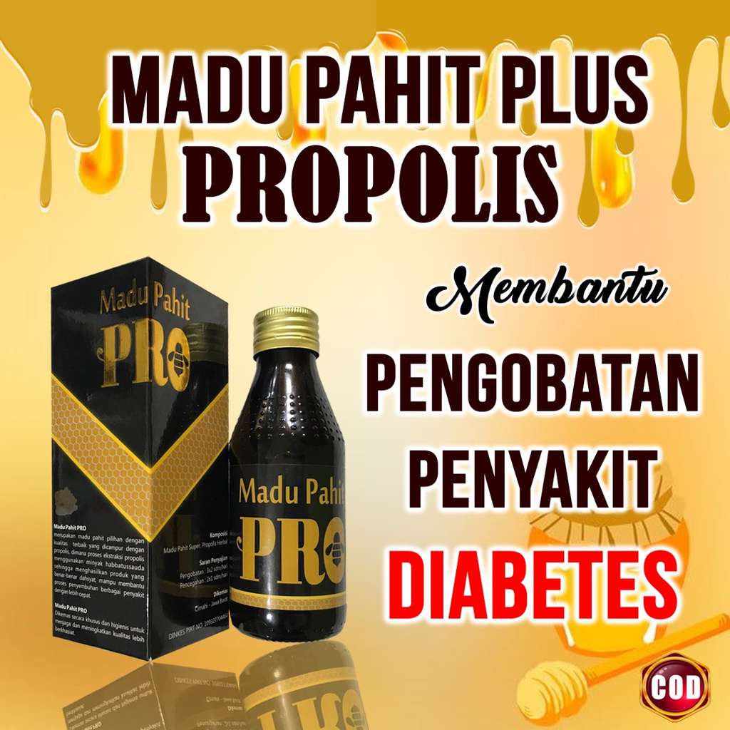 Madu Hitam Pahit Plus Propolis Almahaz 200gr Madu Hitam Pahit Propolis Asli