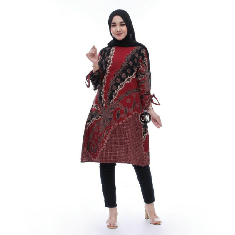 NEW DRESS BATIK WANITA MOTIF BATIK BFJ88Kdrt 001