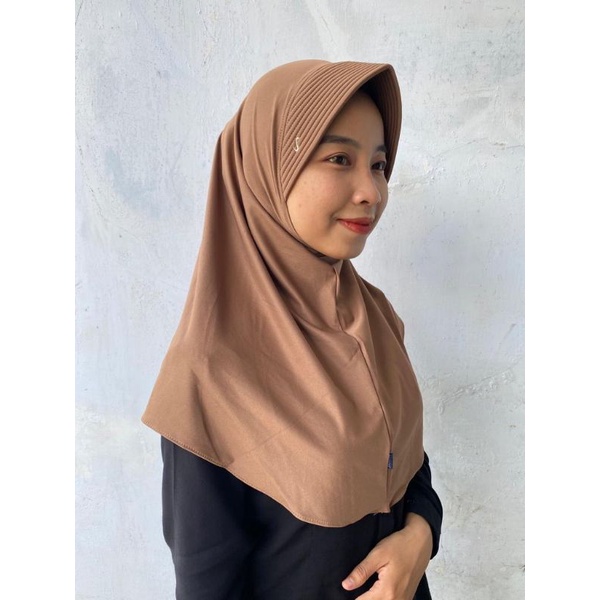 JILBAB BERGO HAMIDAH SIZE M HIJAB INSTAN MENUTUP DADA