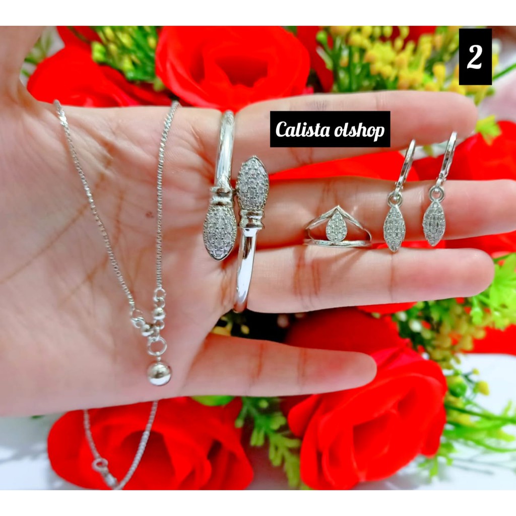 Calistanauliaolshop Set Anak Benggel Permata Xuping (COD)