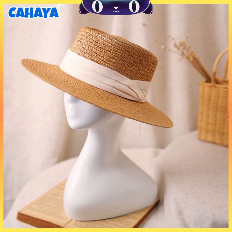 CAHAYA Topi Pantai Wanita Pelindung UV - Summerhat Pantai Import T111