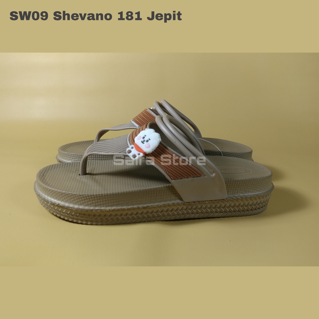 Sandal Wanita Original Shevano 181 Sandal Wedges Murah Sandal Wanita Murah Bahan Karet Phylon Premium Empuk Lentur Nyaman