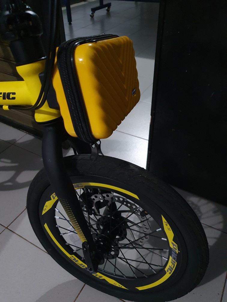  Tas  Sepeda Lipat  Koper Mini Bracket Tas  front block 