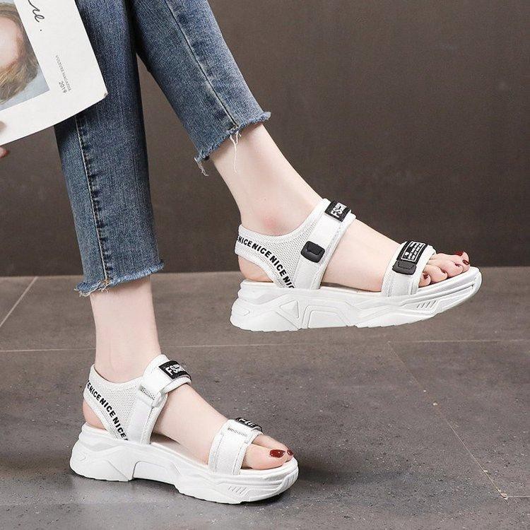 Free Box Sandal Wedges NS Y507 Sandal Wedges Gunung Wanita Import Termurah dan Kekinian Sepatu Import