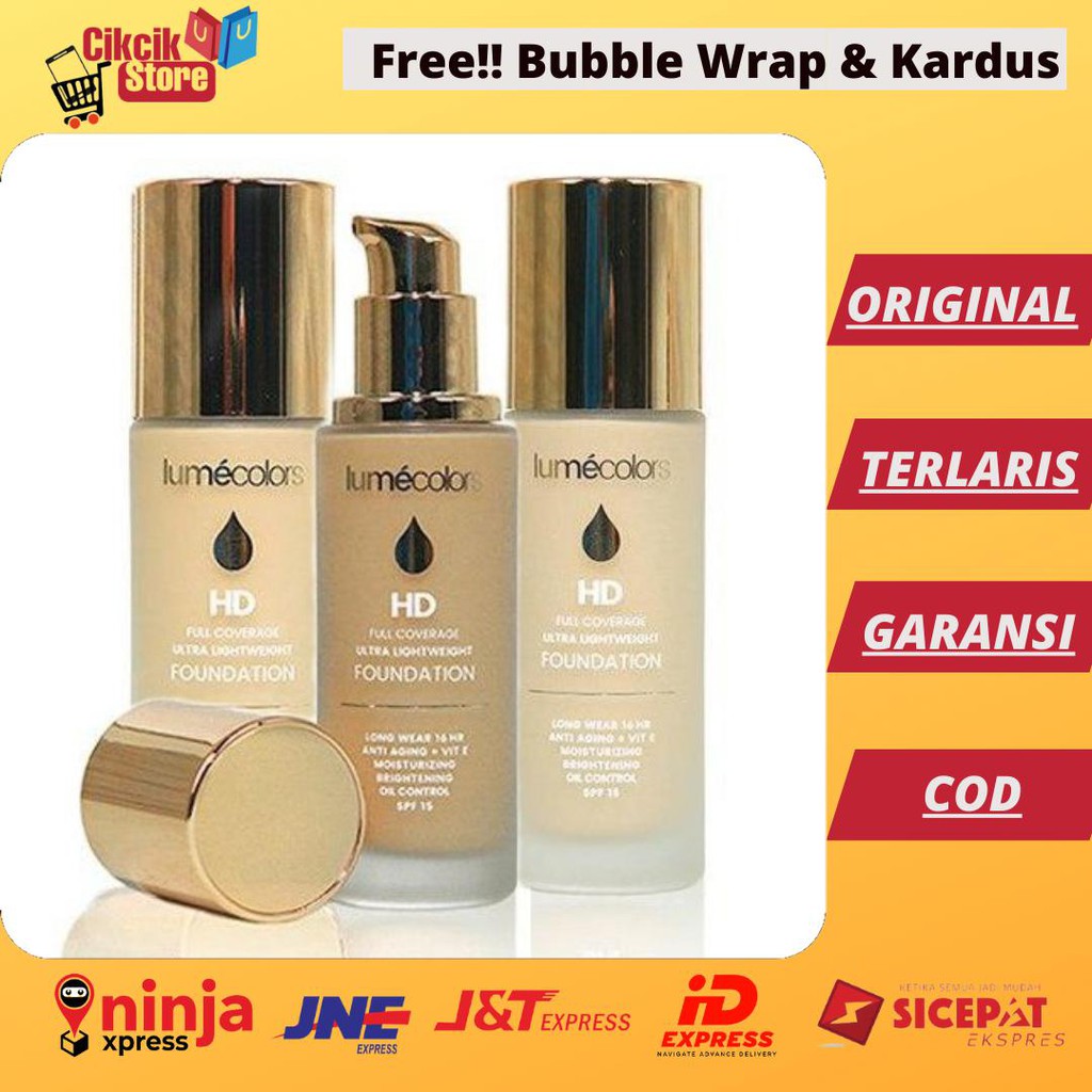 Lumecolors Foundation Awet Alas Bedak Pengantin Anti Crack Foundation Wajah Tahan Lama, Foundation W