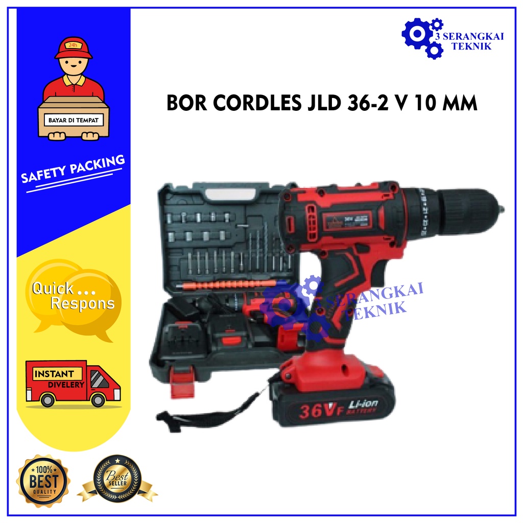 BOR CORDLES JLD 36-2 V 10 MM