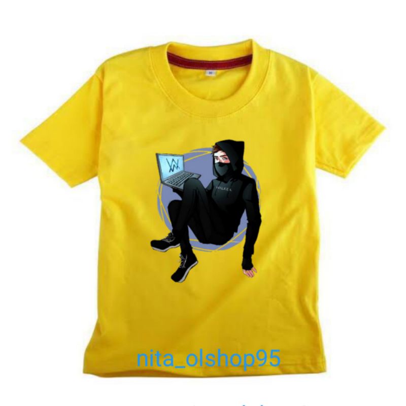 baju Alan walker kaos anak Alan waker karakter