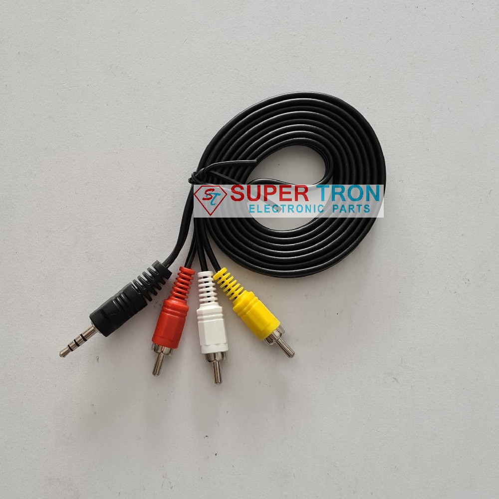 Kabel RCA 3-1 1.5Mtr