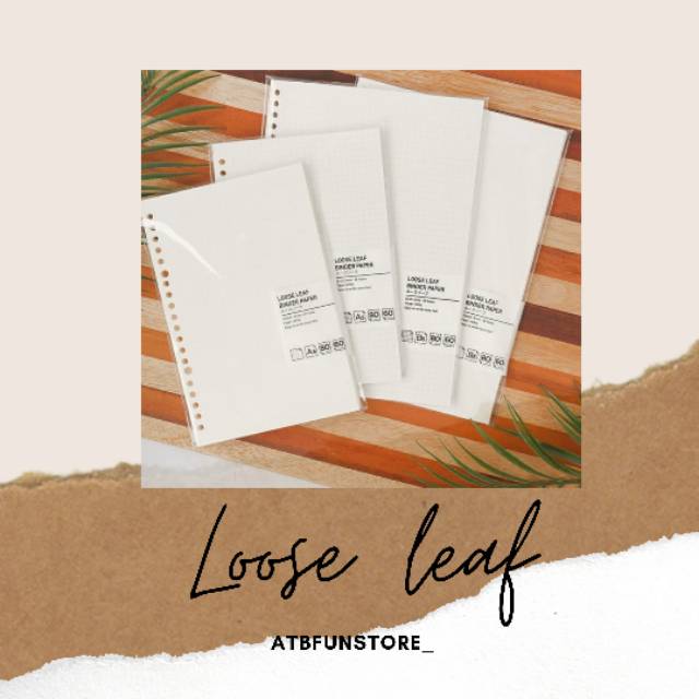 

LOOSE LEAF HVS | ISI BINDER A5 80 gsm