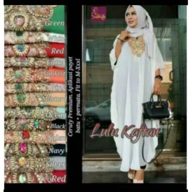 PROMO JH Gamis payet putih