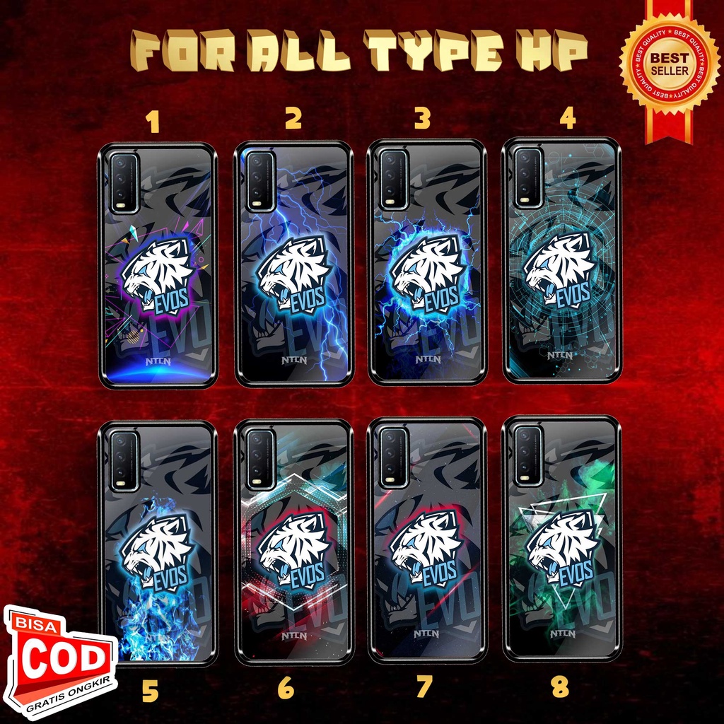 SRC Case Hardcase VIVO Y12S Y20 Y20S Y20 SG Motif Evos Gamers Glossy 2D Terbaru Casing Sarung Hp Sof
