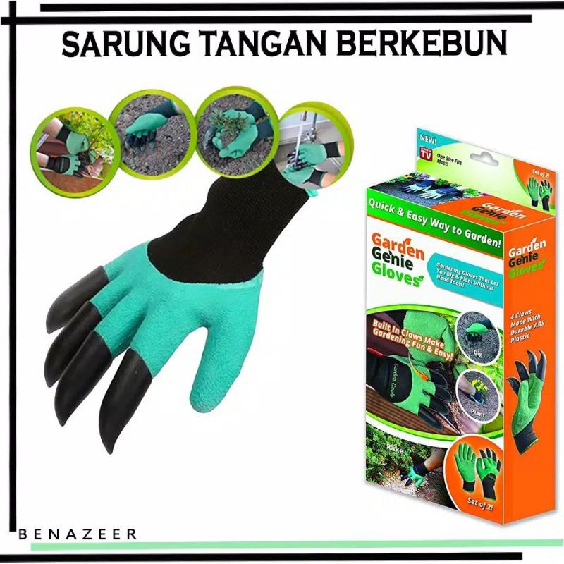 Sarung tangan kebun magic genies glove alat sarung tangan berkebun