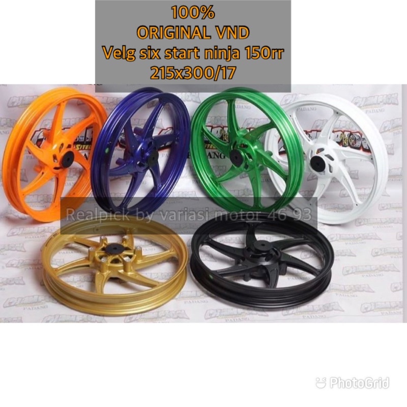 Velg Pelek Velek VND six start Ninja RR ninja 150 Six Star 215/300 Ring 17 rim ninja 150rr kawasaki 