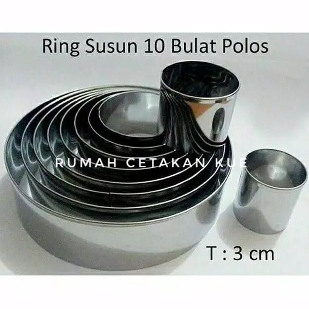 

Best Seller] Ring Cutter Bulat Set Stainless/Cutter Cake Square Pemotong