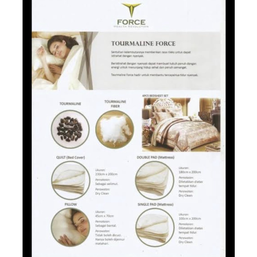 T Force Tourmaline Series Quilt Bed Cover | Selimut Ranjang