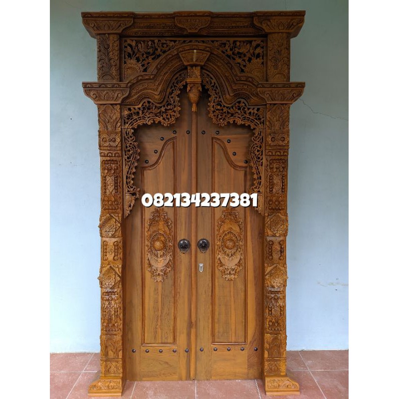 Gapura Gebyok | Gebyok Gapura Ukir | Gebyok Gawangan | Pintu Kamar | Gapura Jati | Gapura 1,2 Meter